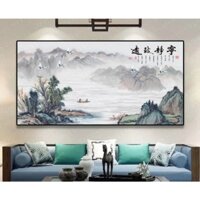 Tranh phong cảnh thủy mặc - Tranh treo tường nghệ thuật, tranh sơn thủy đẹp