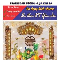 Tranh phòng thờ, lụa kim tuyến cao cấp ( nhiều kích thước )