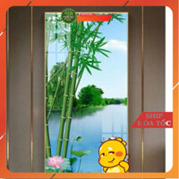 Tranh phong thủy Trúc Báo Bình An, kích thước 30x80cm Treo Tường Phòng Khách/ Phòng Ngủ/ Decor Quán Nước