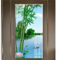 Tranh phong thủy Trúc Báo Bình An, kích thước 30x80cm Treo Tường Phòng Khách/ Phòng Ngủ/ Decor Quán Nước