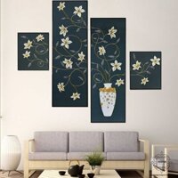 Tranh phù điêu thuỷ tinh "Gia Sự Bách Hợp"