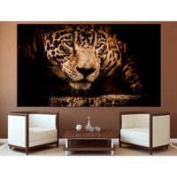 Tranh Poster Decal Dán Tường Con Beo Trang Trí Nhà Cửa, Decor Phòng Giá Rẻ