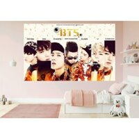 Tranh Poster Decal Dán Tường Hình Nhóm Nhạc Bts Trang Trí Nhà Cửa, Decor Phòng Giá Rẻ