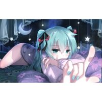 Tranh Poster Decal dán tường anime Vocaloid Hatsune MIKU Áp Phích  trang trí nhà cửa, decor phòng giá rẻ