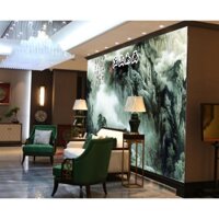 TRANH PVC TRÁNG GƯƠNG ỐP TƯỜNG - MẪU SƠN THỦY HỮU TÌNH