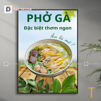 Tranh quán phở ,trang trí quán bún, gỏi cuốn, phở tranh, tranh quán ăn