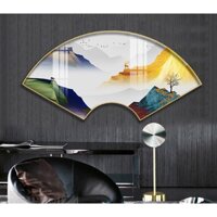 Tranh Quạt Tráng Gương Cao Cấp Treo Tường Phòng Khách, Ngủ, Bếp Đặc Sắc OHA Decor