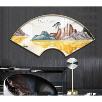 Tranh Quạt Treo Tường Tráng Gương Cao Cấp Trang Trí Nhà Cửa, Căn Hộ, Cửa Hàng OHA Decor