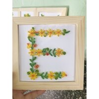 Tranh quilling chữ cái quà tặng,trang trí nhà không gian sống