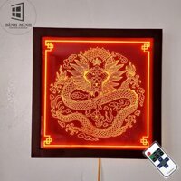 Tranh Rồng có đèn Led