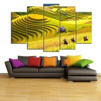 Tranh Ruộng Bậc Thang Cánh Đồng Lúa Sapa T3M---10428 - NGANG 2M X CAO 1.2M