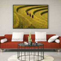 Tranh: Ruộng bậc thang (Cùng lên nương)