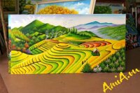 Tranh ruộng bậc thang mùa lúa chín AmiA TSD 530
