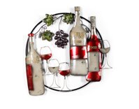 TRANH SẮT KỆ RƯỢU TRÒN – PIC195B