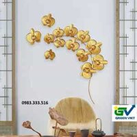 Tranh sắt treo tường hiện đại lan hồ điệp GV2074 Đẳng câp tranh cao cấp