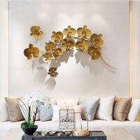 Tranh sắt treo tường Hoa lan hồ điệp phong thủy Senhomes giúp vượng khí cho gia chủ