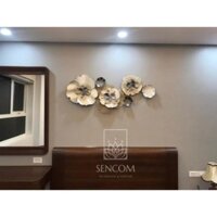 Tranh Sắt Treo Tường Nghệ Thuật, Tranh Decor Trang Trí Hoa Mai Trắng 1m3  Mã 2025