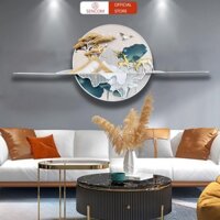 Tranh sắt treo tường nghệ thuật, trang decor trang trí hoa xanh cao cấp - PD07