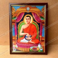 Tranh Sivali treo tường 34x46cm bằng vải khung composite bền đẹp