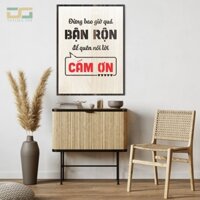 Tranh Slogan Treo Tường Decor Gỗ MS:070 chân lý cuộc sống [Đừng bao giờ quá bận rộn để quên nói lời cám ơn]