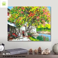 Tranh số hóa size 40x50 đã căng khung và đầy đủ phụ kiện mã VN013