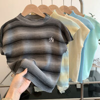 Tranh Sơn Dầu Cô Gái Ngọt Ngào Và Cay Nửa Cổ Cao Tính Khí Sọc Raglan Tay Áo Len Dệt Kim