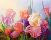 Tranh sơn dầu Hoa Lay Ơn - TSD629LHAR