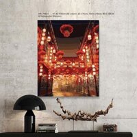 Tranh Sơn Dầu Số Hóa - Tranh Phong Cảnh Phố Cổ Thượng Hải PH012