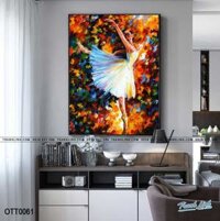 Tranh Sơn Dầu Trừu Tượng Vũ Công Ba Lê – OTT0061