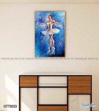 Tranh Sơn Dầu Trừu Tượng Vũ Công Ba Lê – OTT0033