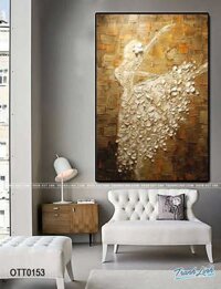 Tranh Sơn Dầu Trừu Tượng Vũ Công Ba Lê – OTT0153