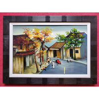 Tranh sơn mài cao cấp - Phố Cổ Hà Nội - Mẫu 01