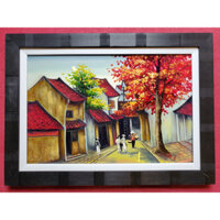 Tranh sơn mài cao cấp - Phố Cổ Hà Nội - Mẫu 02