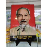 Tranh sơn mài chân dung Bác Hồ