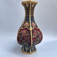 Tranh sơn mài cổ Bình Trung Quốc Bộ sưu tập tư nhân Tranh vàng Đồ trang trí tráng men Lễ hội mùa xuân vẽ tiền đầy màu sắc Đồ vật cổ Men Sơn mài cổ Bình Trung Quốc Bộ sưu tập cá nhân Đồ trang trí vẽ vàng Màu men Vẽ tiền