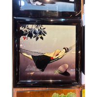 Tranh sơn mài cô gái