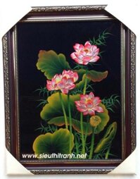 Tranh sơn mài – Hoa sen-sm210