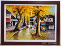 Tranh sơn mài” Phố cổ Hà Nội” SM012