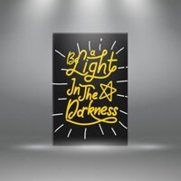 Tranh tạo động lực “Be a light in the darkness” | Tranh truyền cảm hứng T3564