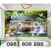 Tranh thác nước - gạch 3d trang trí