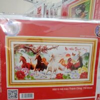 Tranh thêu 3D mã đáo thành công 8819 kích thước 79 x 40