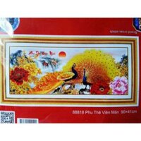 Tranh thêu 3D PHU THÊ VIÊN MÃN 88818