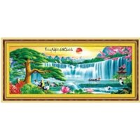 Tranh thêu 3D TÙNG NGHÊNH KHÁCH 222986 (148×63cm) chưa thêu