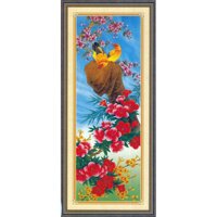 Tranh Thêu Chữ Thập 3D Bốn Mùa An Lành A957 (KHÁCH TỰ THÊU) KT;36X85CM