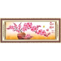 Tranh Thêu Chữ Thập 3D Gia Hòa Phú Quý EVA8470 (KHÁCH TỰ THÊU) KT:56x27cm