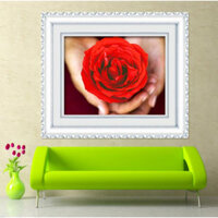 Tranh Thêu Chữ Thập 3D Hạnh Phúc Trọn Vẹn 3D1091 (TRANH CHƯA THÊU) KT:45X36CM