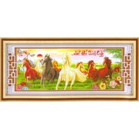 Tranh Thêu Chữ Thập 3D Mã Đáo Thành Công EVA8111 (KHÁCH TỰ THÊU) KT:117X51CM