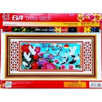 Tranh Thêu Chữ Thập 3D Phú Quý Bình An EVA8144 (Khách tự thêu) KT:92X49CM