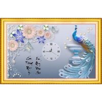 Tranh thêu chữ thập 3D Phú quý cát tường 58*39cm LV3125 - tự thêu