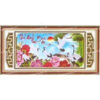 Tranh Thêu Chữ Thập 3D Phú Quý Bình An EVA8143 (KHÁCH TỰ THÊU) KT:80X49CM